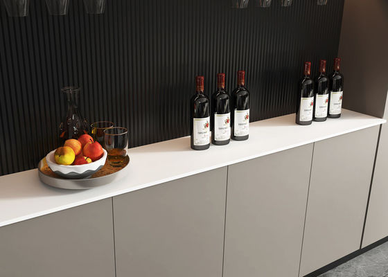 Dalles de pierre frittée blanche et noire 800x2600mm pour plan de travail de cuisine