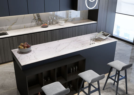 Carrara Blanc plaque de pierre sintrée 800x2600mm 15mm Corps complet
