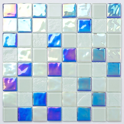Tuiles de mosaïque imperméables de piscine 303x303mm pour le département