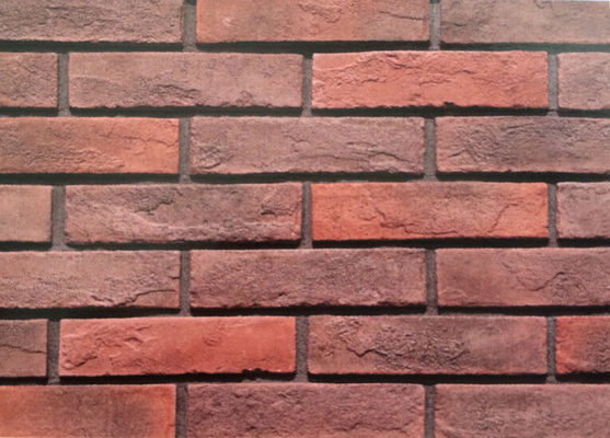 Carreau de fausse brique en ciment rouge OEM pour l'aménagement paysager de villas