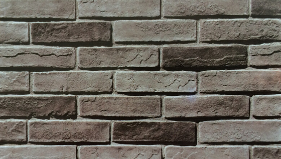 Panneaux de mur décoratifs de culture de ciment artificiel intérieur de pierre 60x200mm