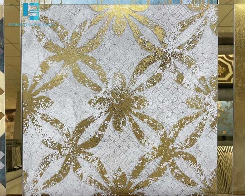 Carrelages décoratifs de porcelaine d'or à haute brillance 600X600MM