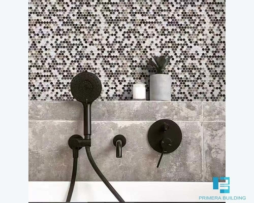 La porcelaine décorative formée par bouton de mur couvre de tuiles l'épaisseur mélangée de la couleur 6mm