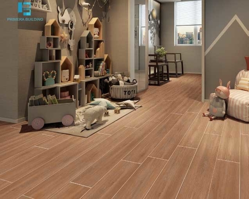Carrelage en céramique 200x1200mm marron émaillé rustique de plancher et de mur de planche en bois de regard de Matt